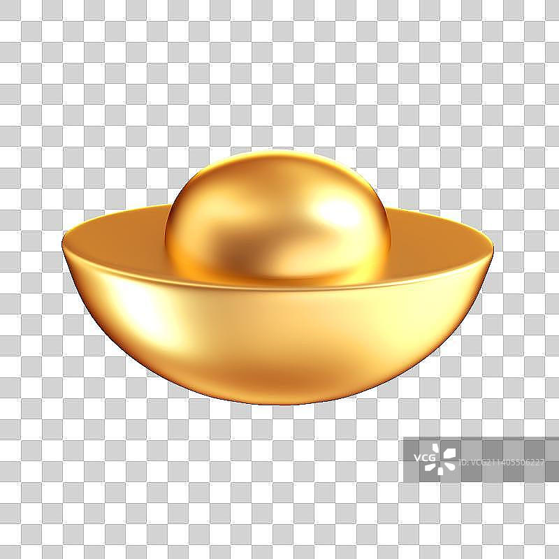 3D金元宝图片素材