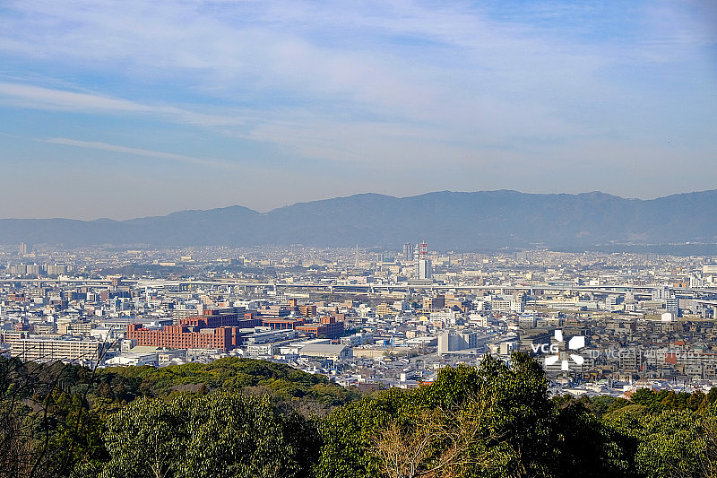 瞭望京都市区中心图片素材
