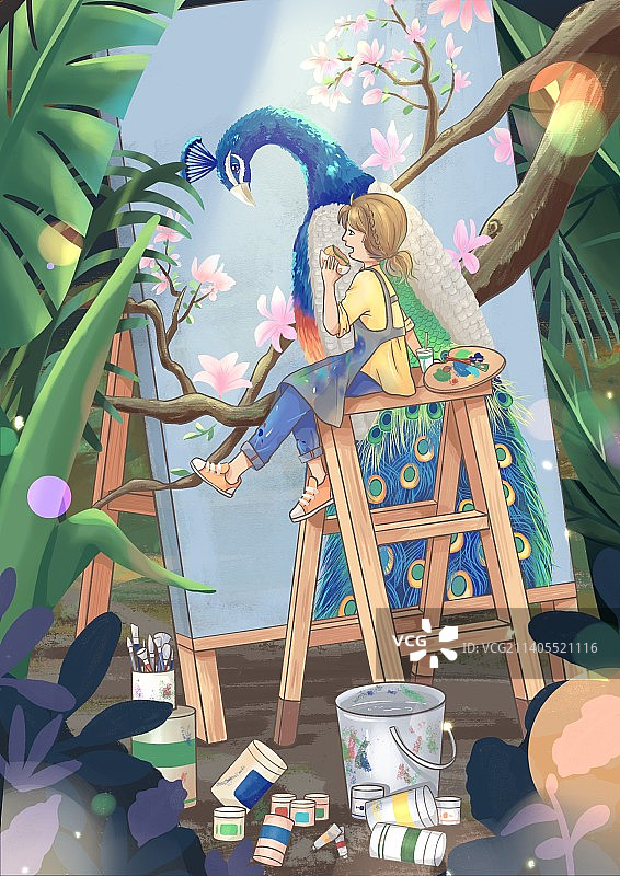 心中的画图片素材