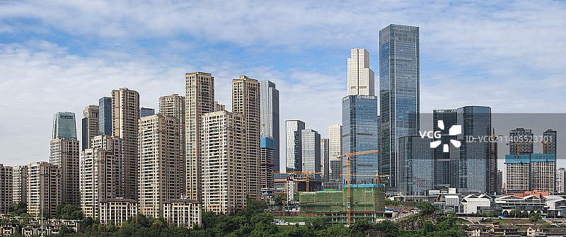 重庆江北嘴金融街城市风景图片素材