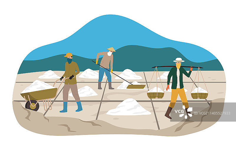 盐的收集图片素材