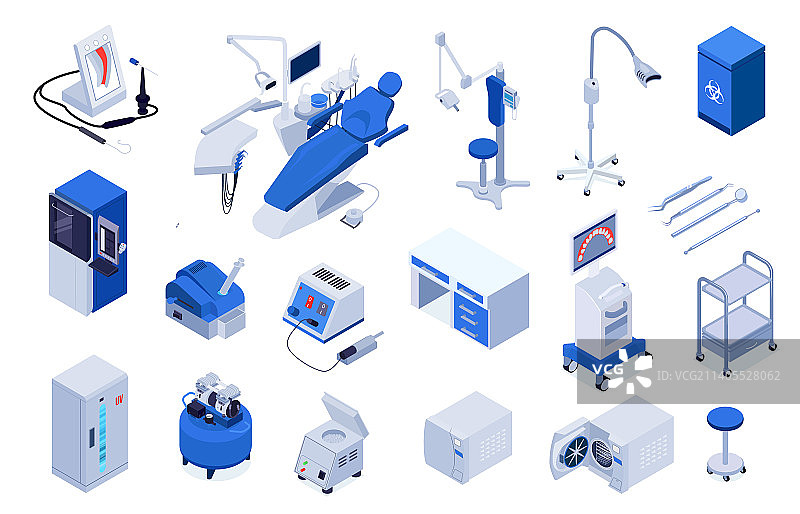 牙科设备套装图片素材