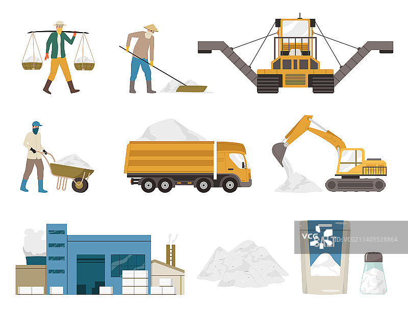 盐生产场景图片素材