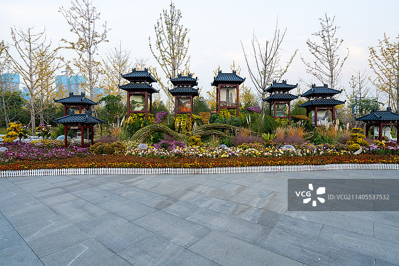 太原晋阳湖公园图片素材