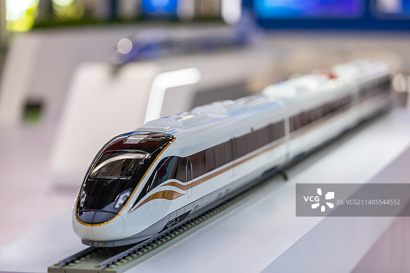 高铁动车地铁模型展示图片素材