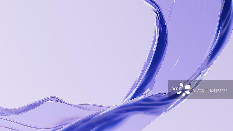 3D渲染玻璃质感流体背景图片素材