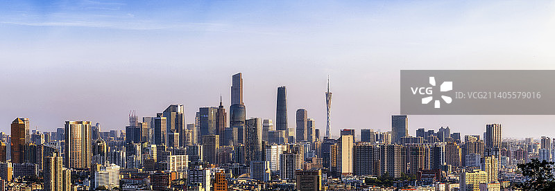 广州珠江新城CBD商务金融区城市全景图片素材