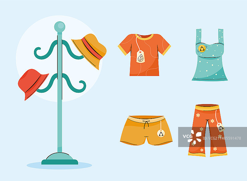 五个跳蚤市场图标图片素材