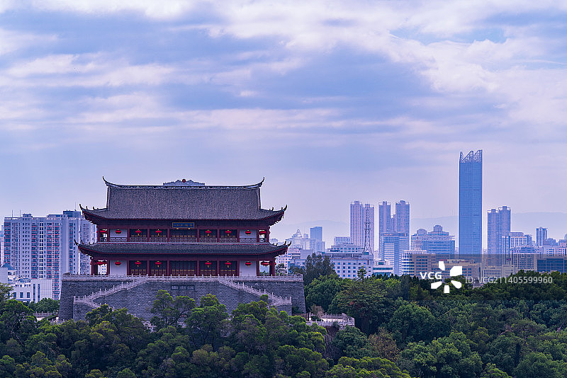 福州地标建筑--镇海楼图片素材