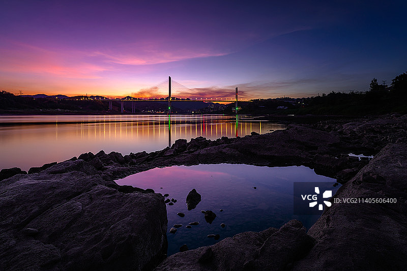 蓝调嘉陵江（重庆北培）图片素材