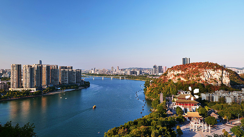 广西柳州百里柳江图片素材