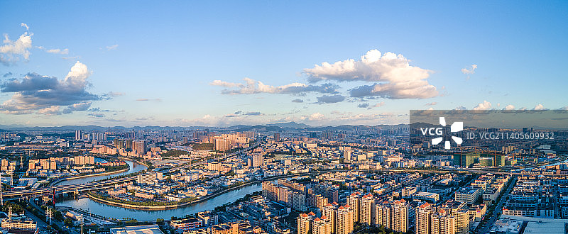 东莞市长安镇茅洲河工业区图片素材