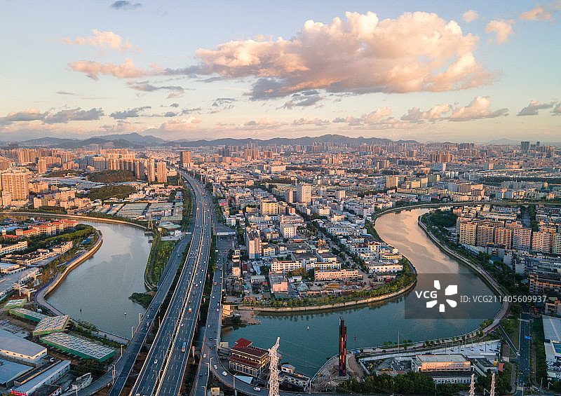 东莞市长安镇茅洲河工业区图片素材