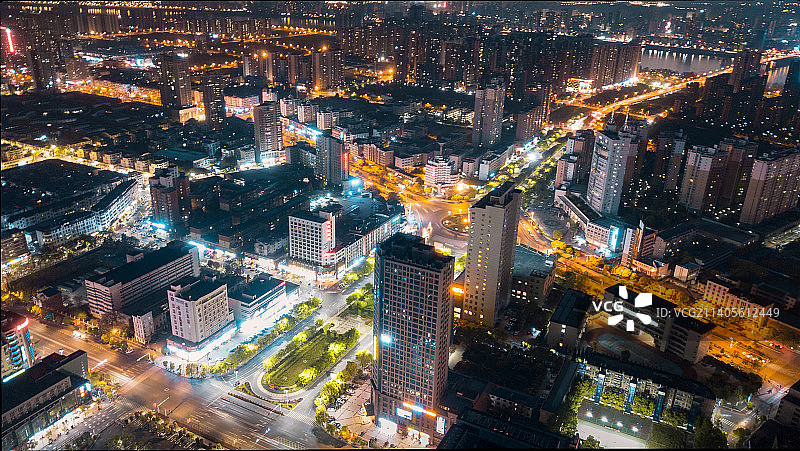 吉安城市夜景风光图片素材