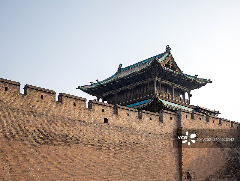 山西晋中平遥古城城楼图片素材