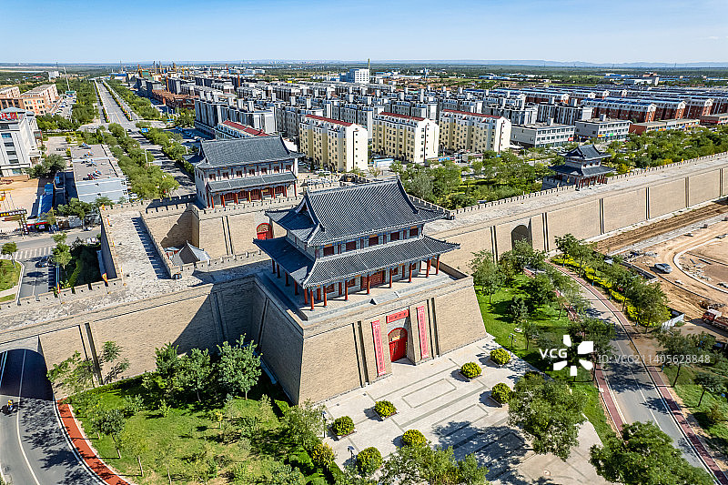 宁夏盐池花马池城墙遗址图片素材