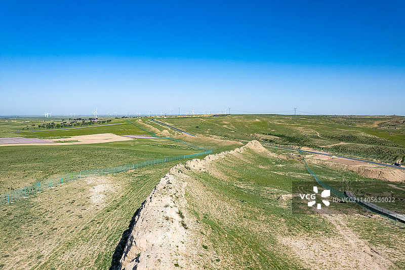 宁夏盐池明长城隋长城遗址公园图片素材
