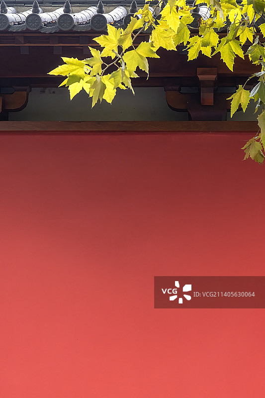 杭州南宋德寿宫红色宫墙图片素材