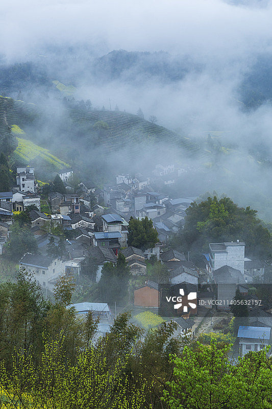 云雾山乡——安徽省  黄山市   歙县   深度镇图片素材