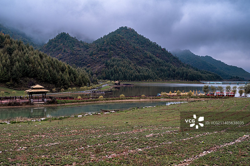 高山草甸重庆巫溪红池坝西流溪景区美景图片素材