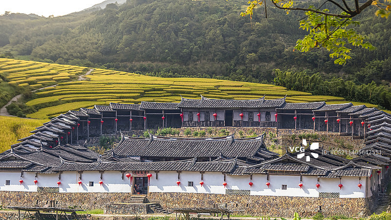福建乡村土堡图片素材