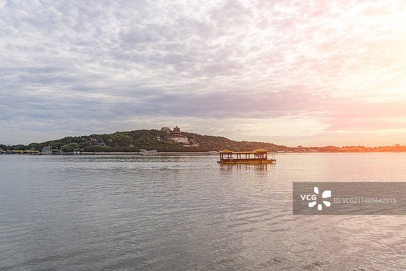 夏天颐和园佛香阁自然风光图片素材