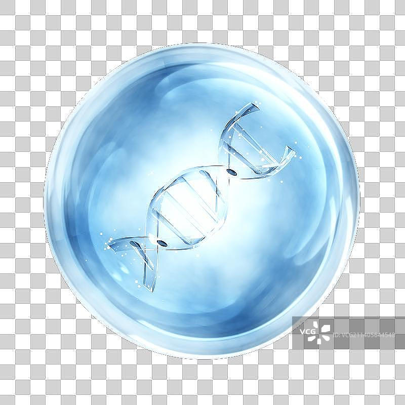 3D渲染的微观世界里的分子结构图片素材