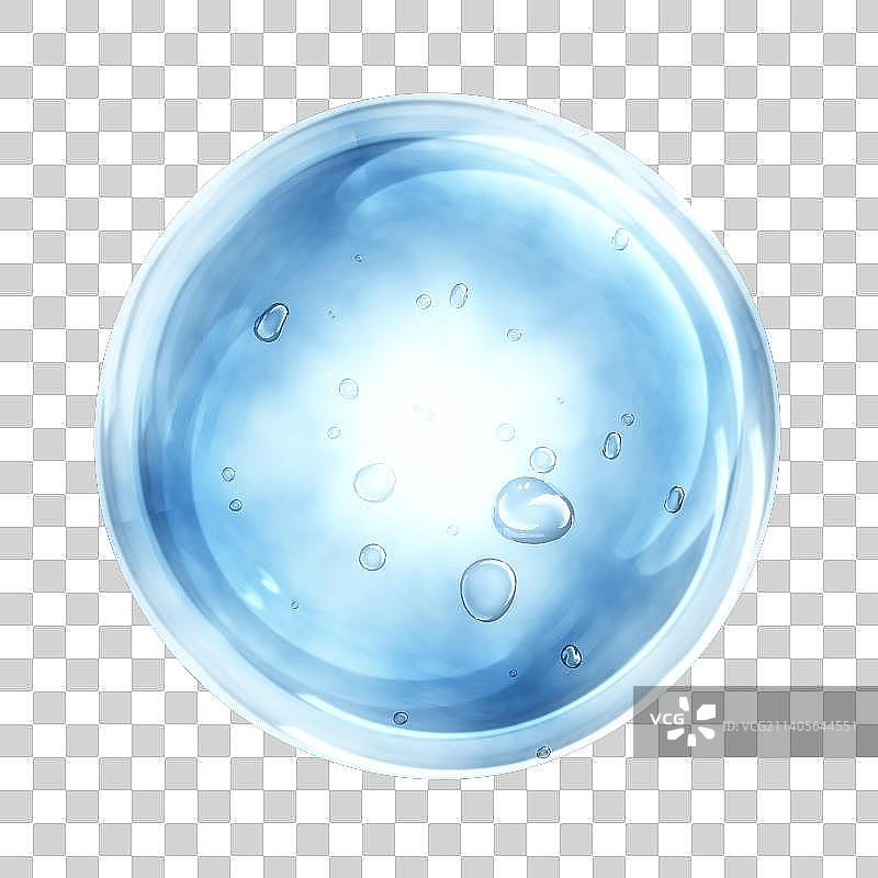 3D渲染的微观世界里的分子结构图片素材