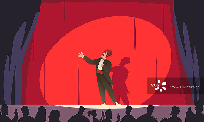 艺术家表演卡通图片素材