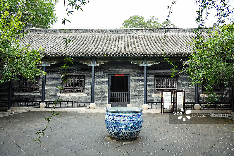 山东省济宁市邹城市孟府孟庙景区 ——孟府（亚圣府） 孟子后裔居住的宅第图片素材