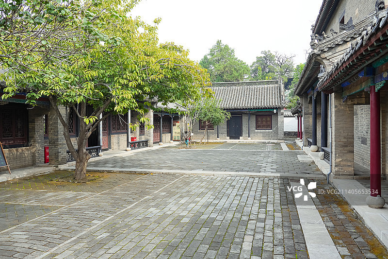 山东省济宁市邹城市孟府孟庙景区 ——孟府（亚圣府） 孟子后裔居住的宅第图片素材