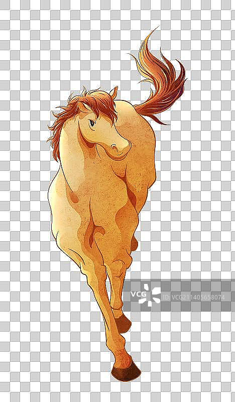 骏马插画图片素材