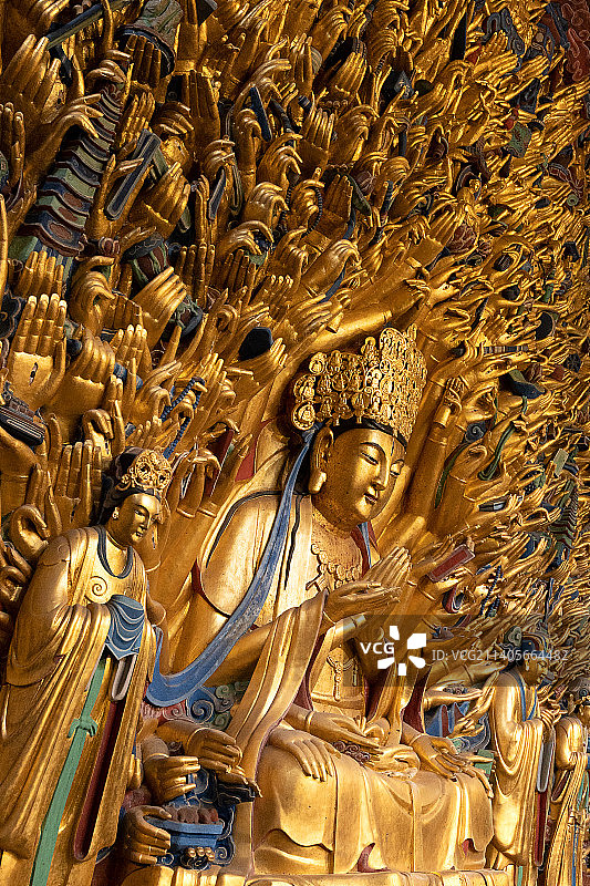 重庆大足石刻千手观音图片素材