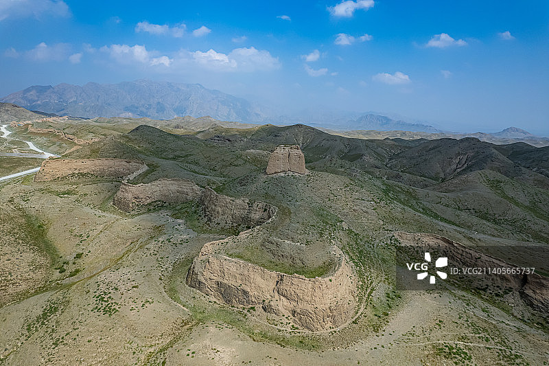 宁夏贺兰山三关口明长城遗址图片素材