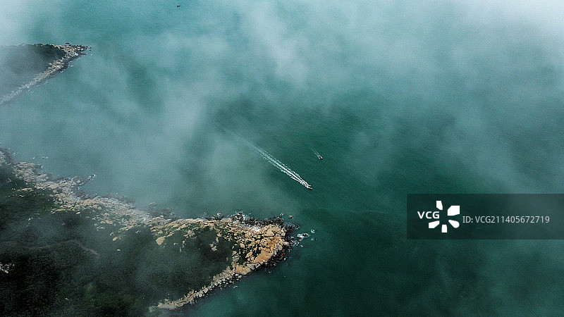 航拍青澳湾图片素材