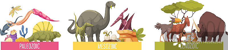 地质年代尺度图集图片素材