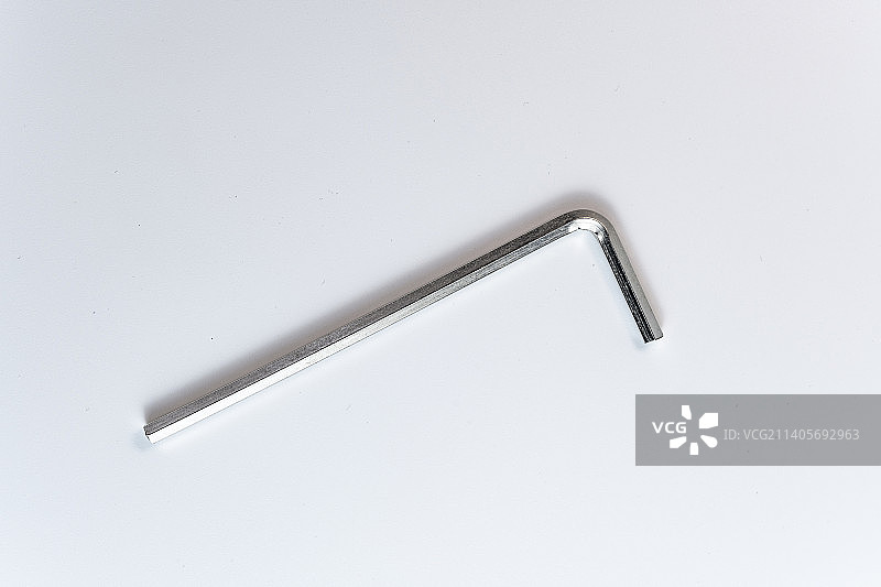 白背景六角扳手图片素材