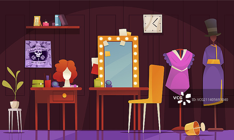 艺术家的更衣室图片素材