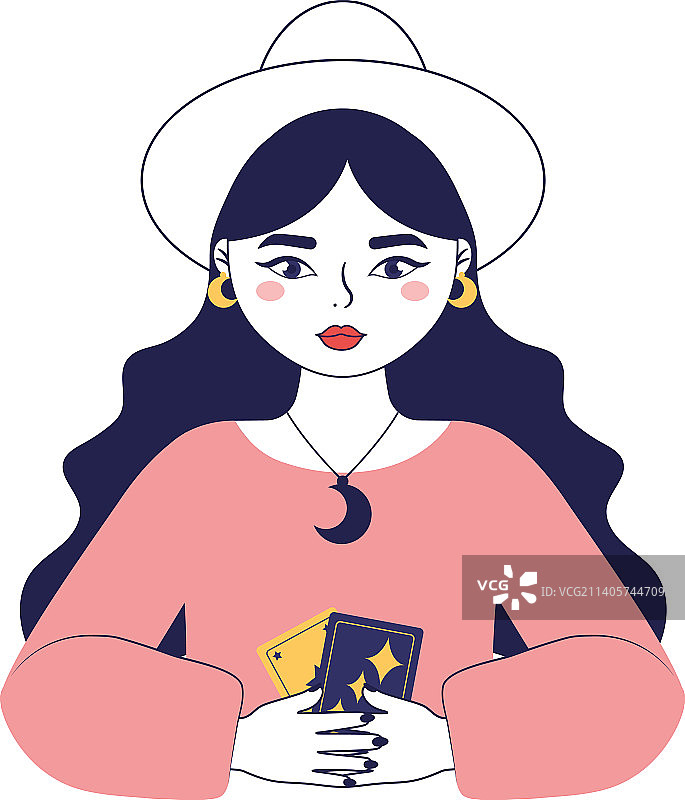 算命女士图片素材
