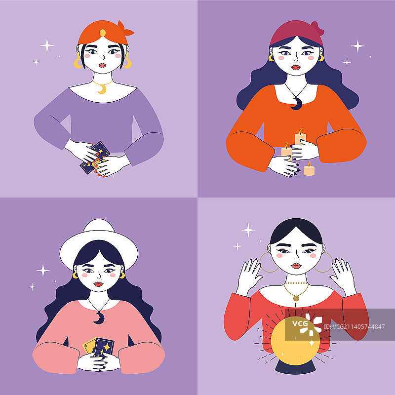 算命女人图片素材