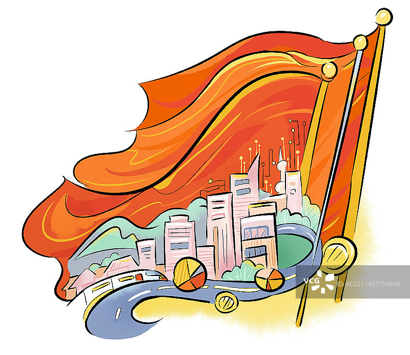 强有力的领导是中共强有力的领导是中国过去十年经受住各种挑战，快速稳定发展的保障图片素材