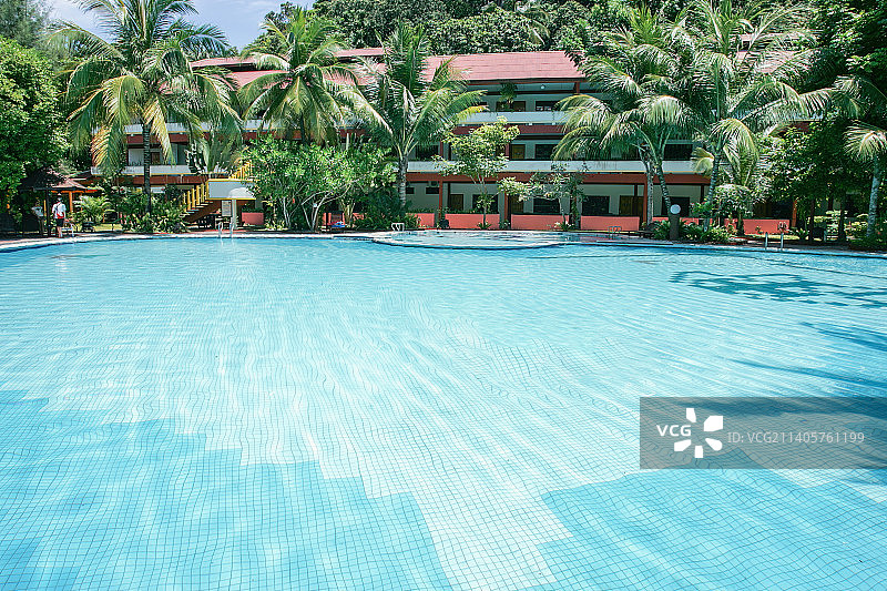 热带地区酒店SPA桑拿泳池星级度假酒店旅行放松自己图片素材
