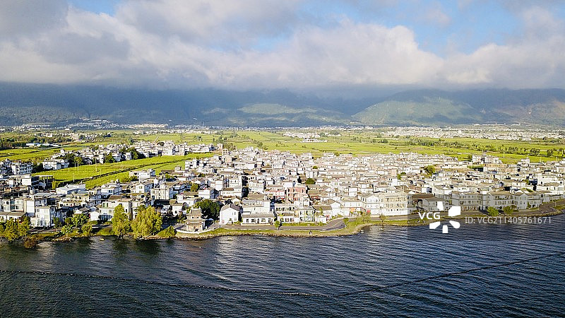 洱海航拍图片素材