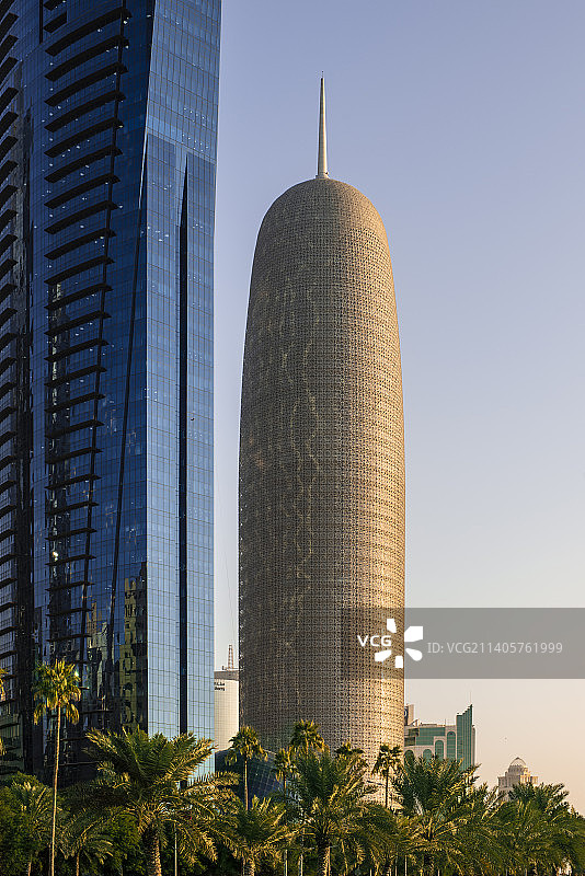 卡塔尔首都多哈风光图片素材