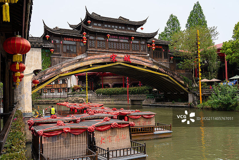 浙江杭州宋城旅游风景区图片素材