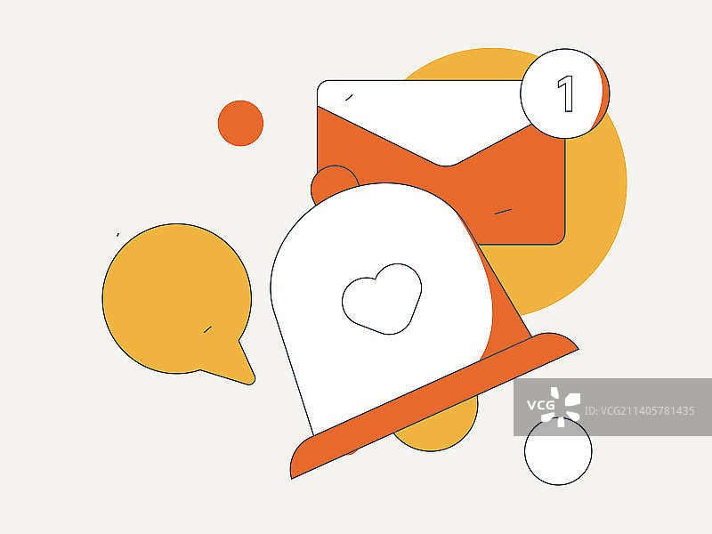 公告模板矢量创意扁平插画图片素材