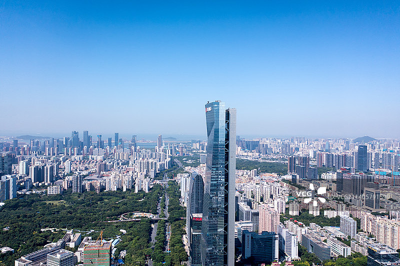 深圳南山科技园航拍图片素材