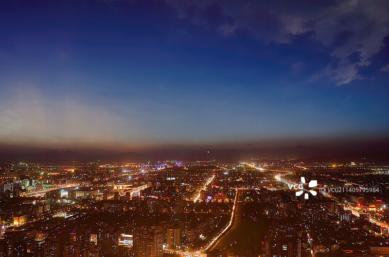 北京冬天的夜景图片素材