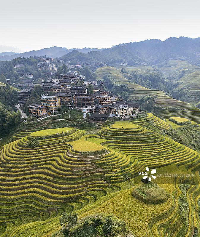 广西桂林龙胜县龙脊梯田图片素材