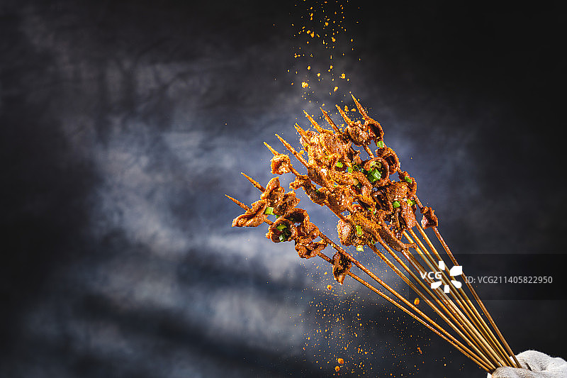 烧烤 江湖菜 宵夜菜品 精酿餐吧 烤郡肝 烤鸡胗图片素材